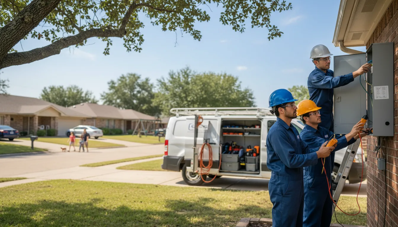 Certified electrician providing emergency electrical services in Glen Rose, TX